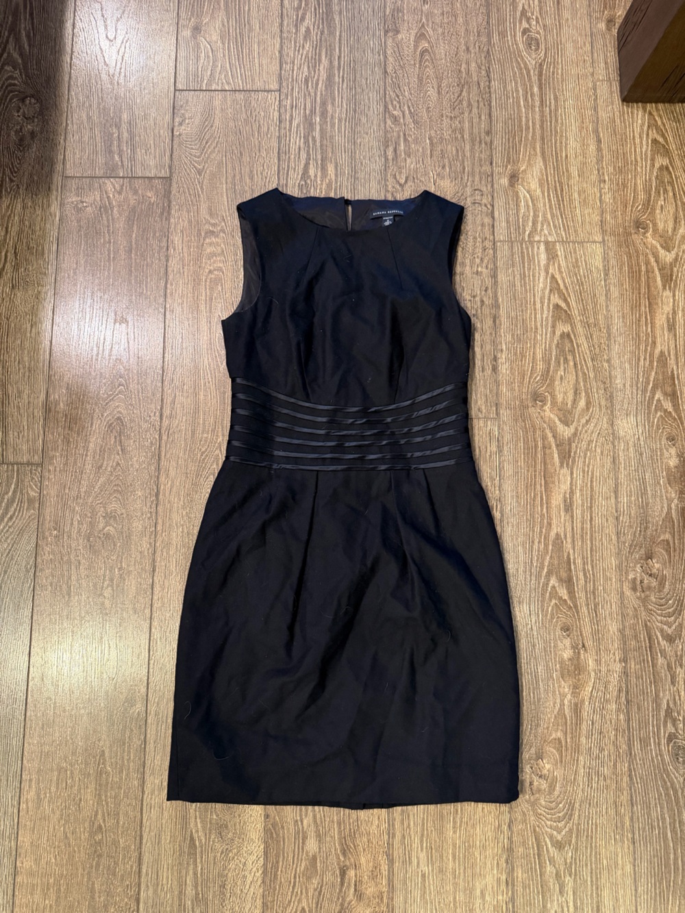 Banana Republic Black Sleeveless Midi Sheath Dress